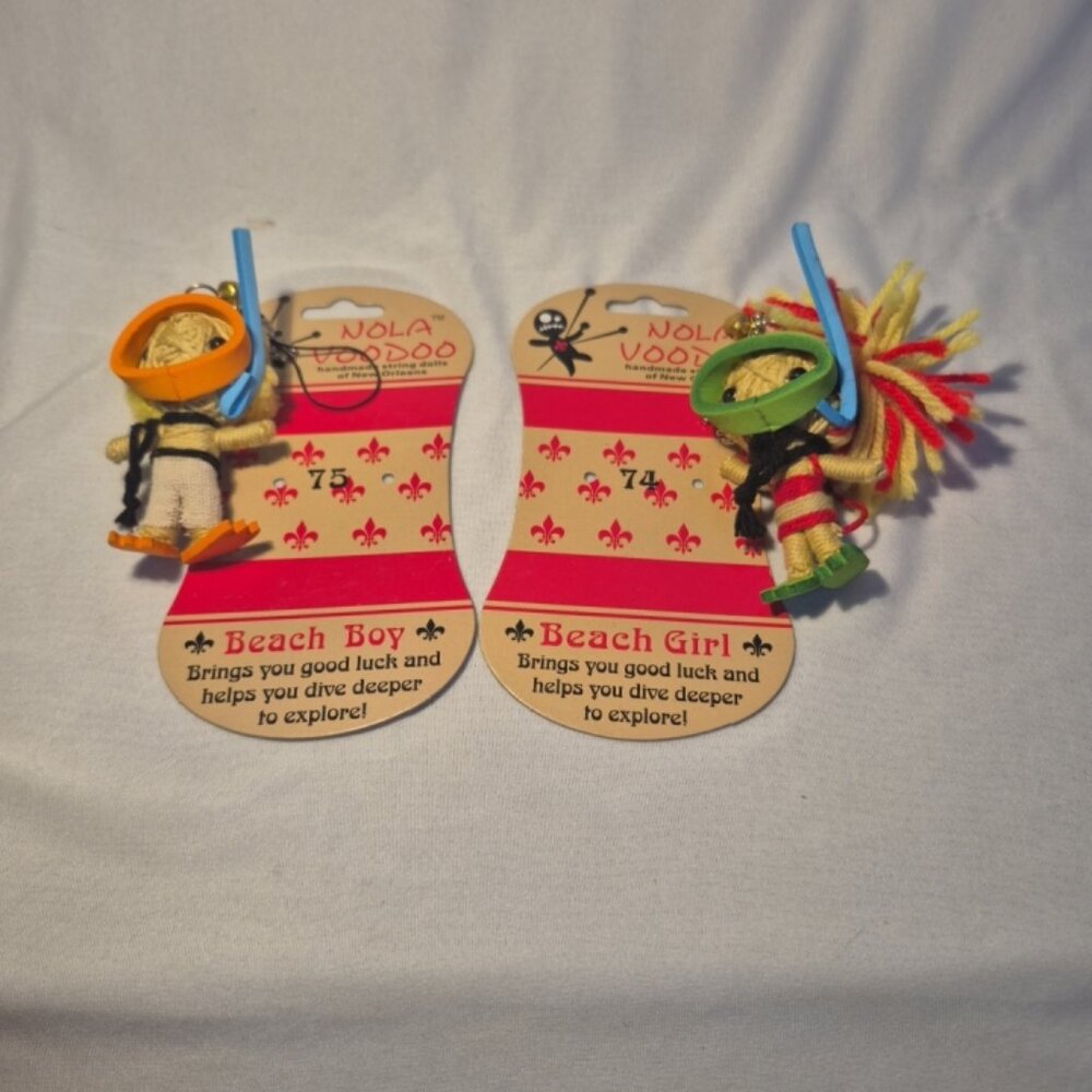 Nola Voodoo Beach Boy & Girl Good Luck Doll